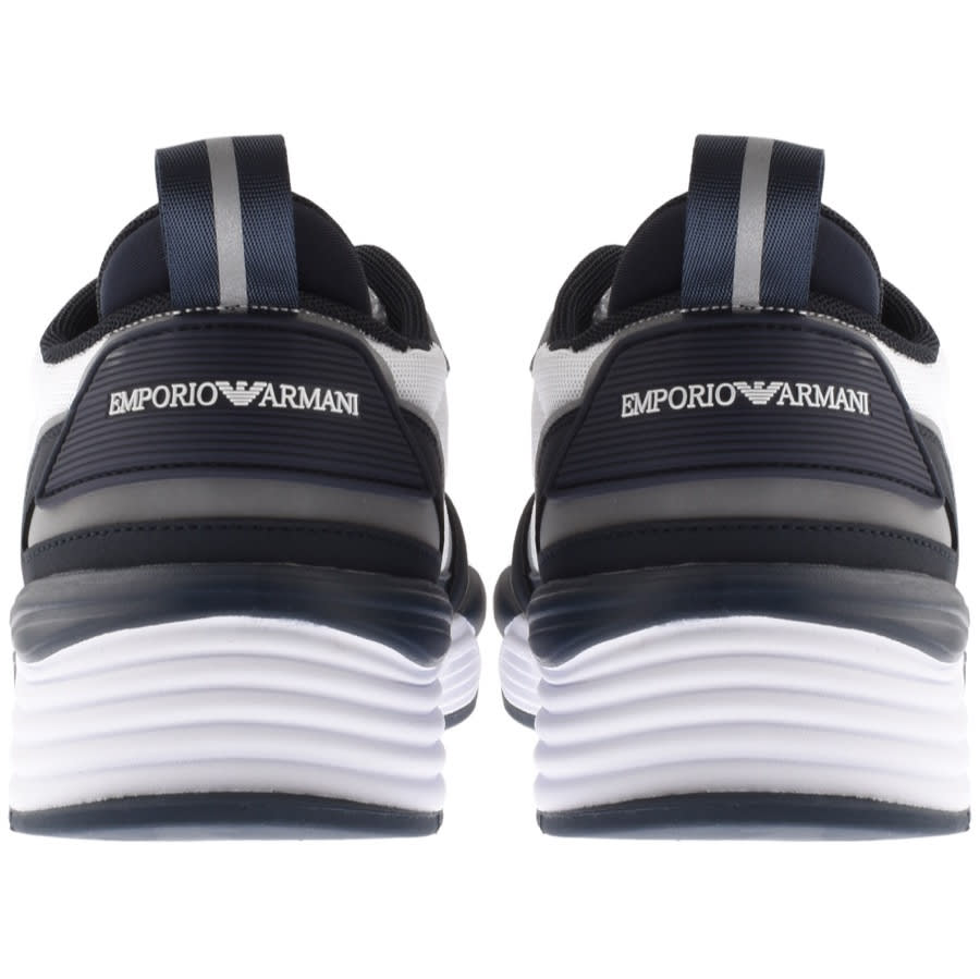 Alternative Image for ProductEmporio Armani Logo Trainers Navy2